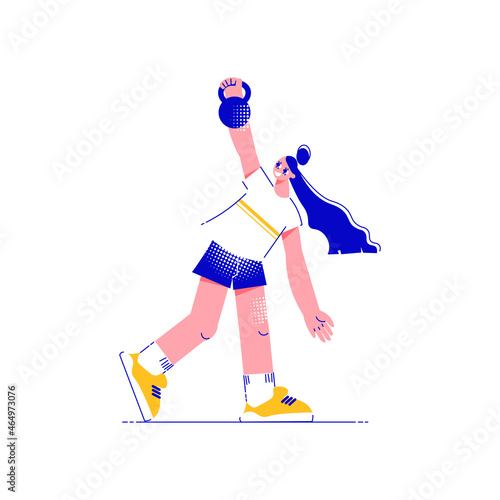 Weight Lifting Girl Composition