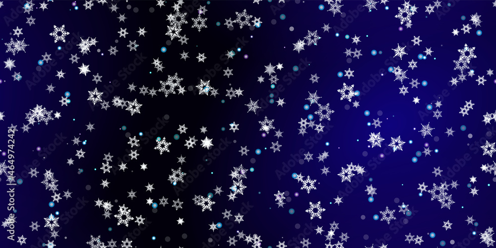 Falling Snowflakes seamless pattern flying snow Falling Snowflakes seamless pattern flying snow