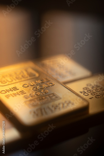 Fotografie Gold bullion ingot bar