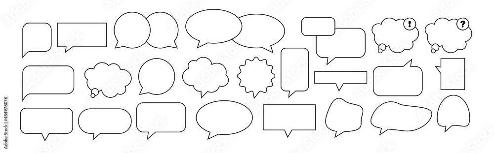 Obraz premium set of speech bubbles