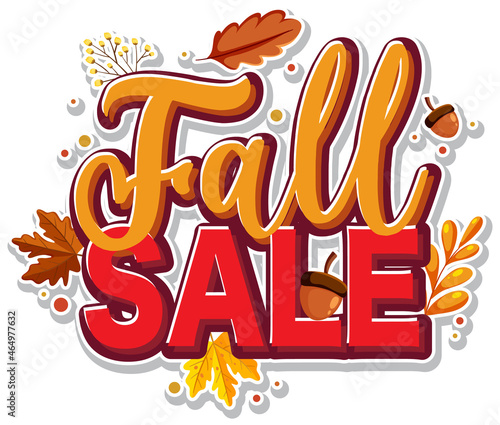 Fall sale banner template