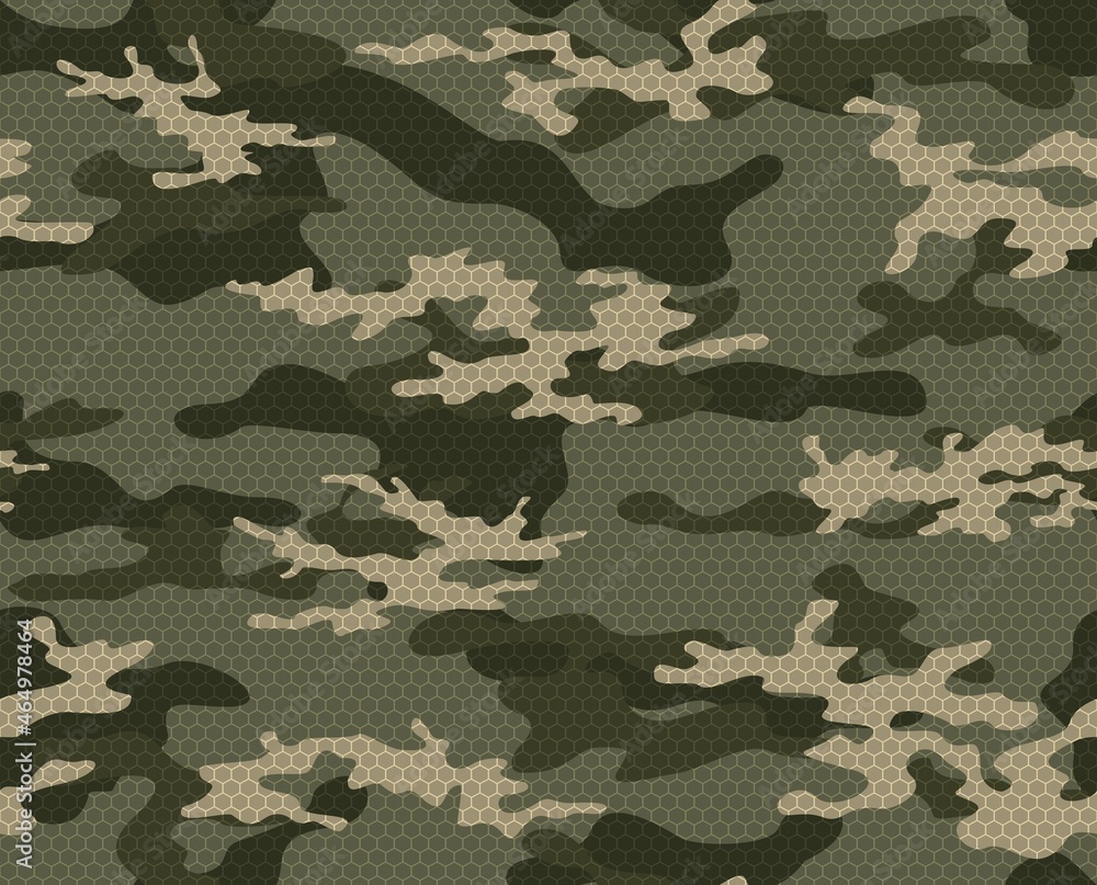 Army camo endless rhombus pattern, vector military pattern.
Army camo endless rhombus pattern, vector military pattern.