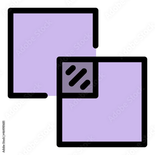 Ceramic tiler icon. Outline ceramic tiler vector icon color flat isolated