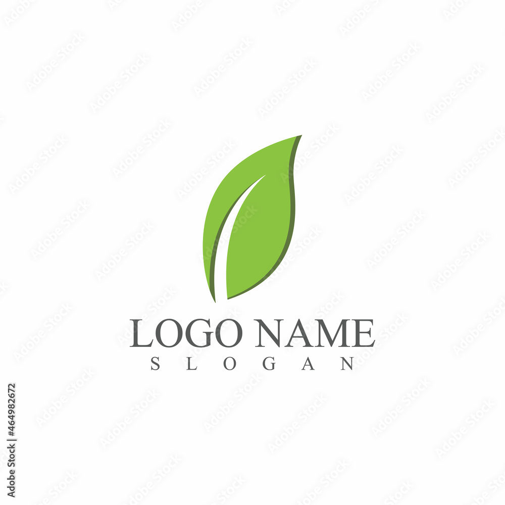 Leaf icon Vector Illustration design Logo template Leaf icon Vector Illustration design Logo template