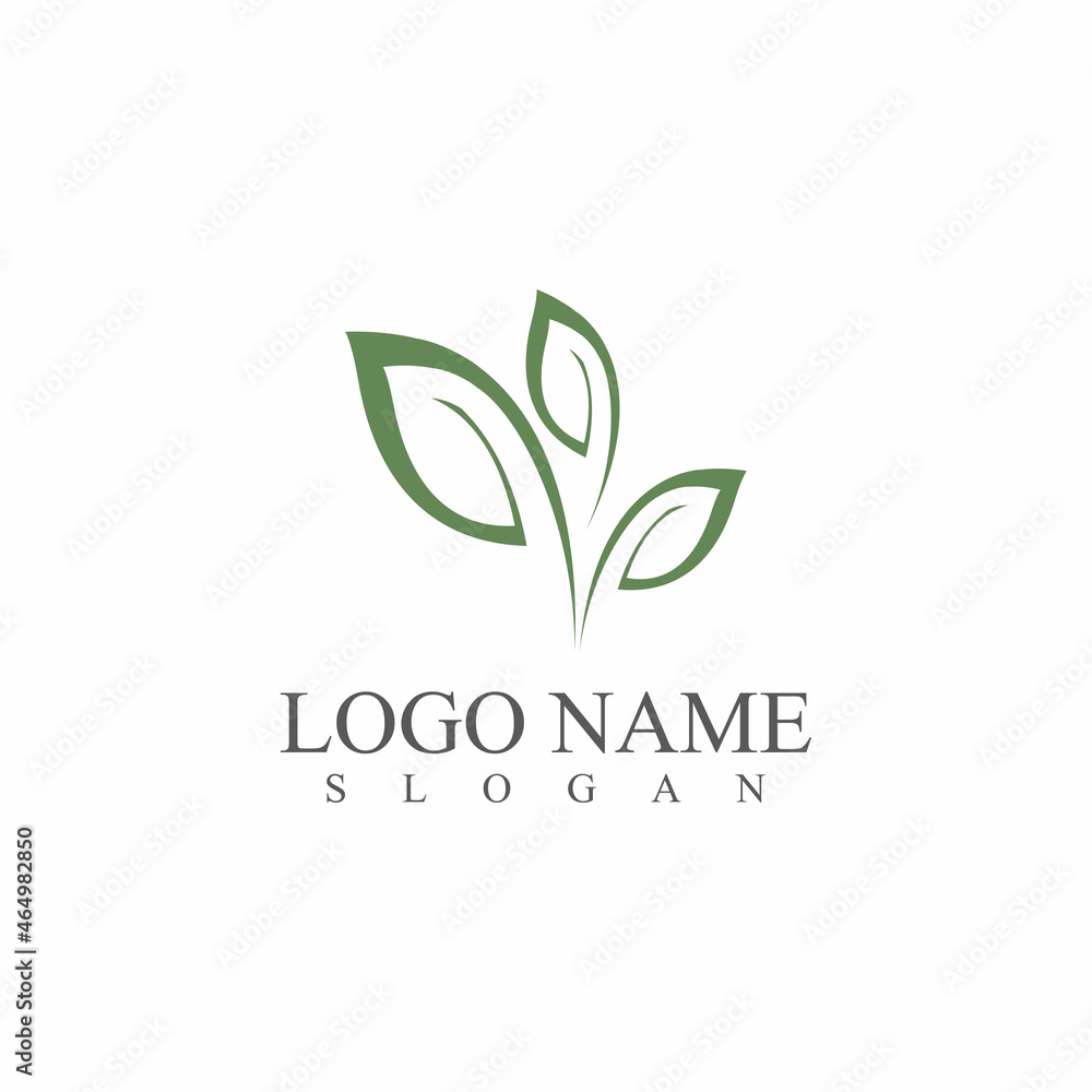 Leaf icon Vector Illustration design Logo template Leaf icon Vector Illustration design Logo template