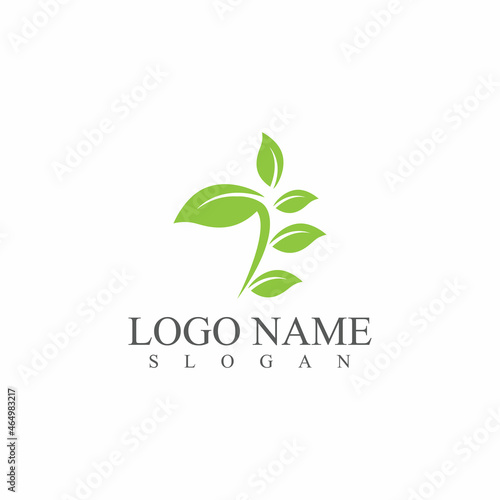 Leaf icon Vector Illustration design Logo template
