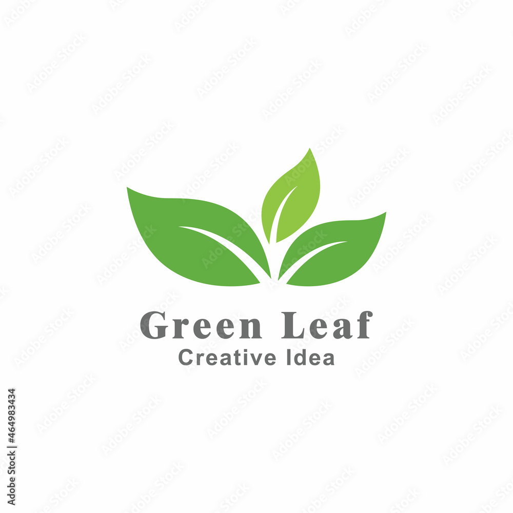 Leaf icon Vector Illustration design Logo template