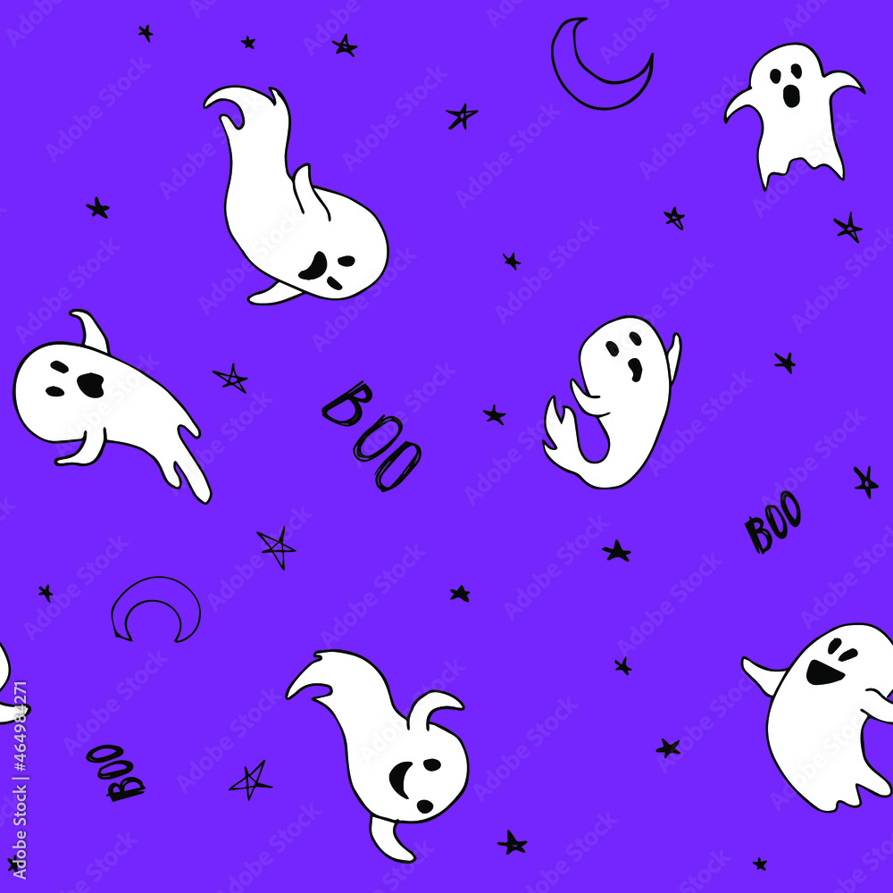 A pattern of spirits and stars with the word A pattern of spirits and stars with the word