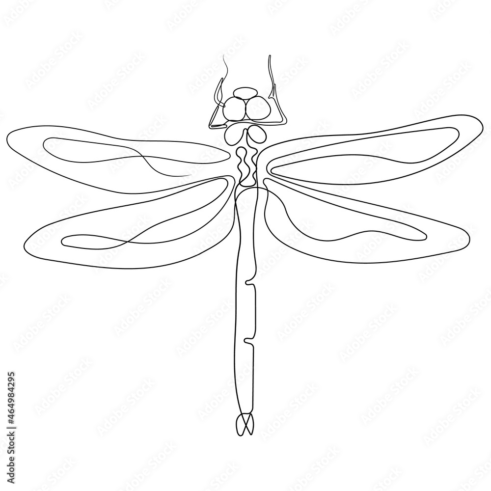 Dragonfly (bug) logo abstract design vector template in Linear style. Continuous one line drawing of dragonfly silhouette isolated on white background. Dragonfly for background, logo or tattoo. Dragonfly (bug) logo abstract design vector template in Linear style. Continuous one line drawing of dragonfly silhouette isolated on white background. Dragonfly for background, logo or tattoo.