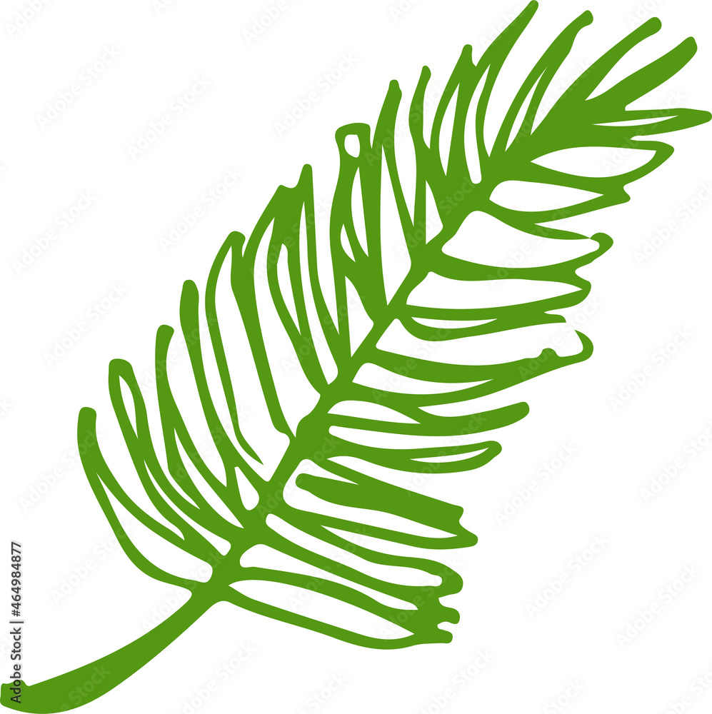 Hand drawn tree icon with leaf sign design Hand drawn tree icon with leaf sign design
