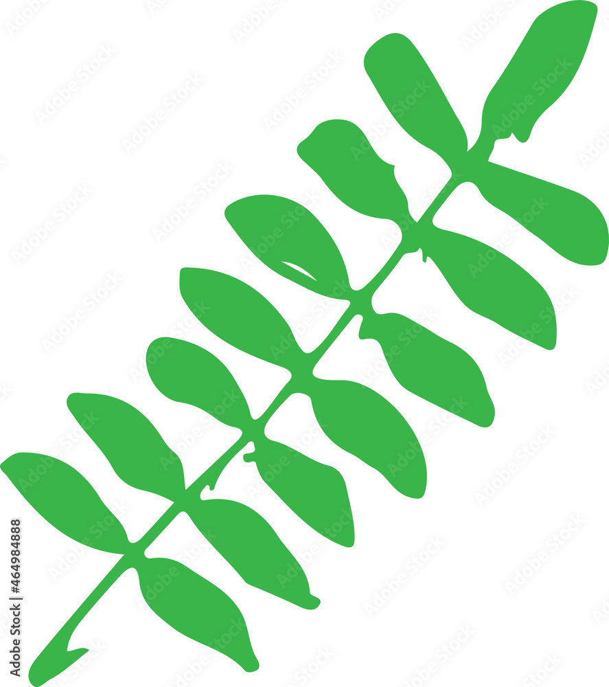 Obraz premium Hand drawn tree icon with leaf sign design