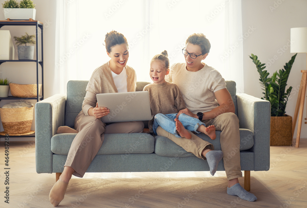 Happy loving family. Happy loving family.
