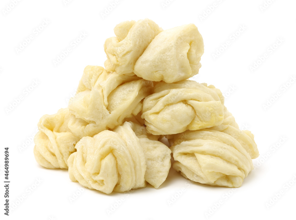Chinese steamed roll. Close up on white background Chinese steamed roll. Close up on white background