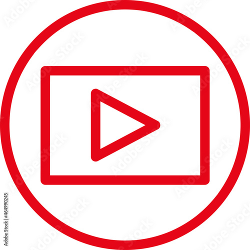 Free Download button video player icon sign design - GFXLoad
