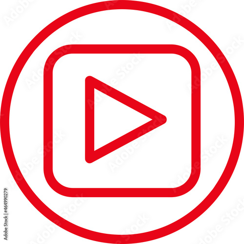 Free Download button video player icon sign design - GFXLoad