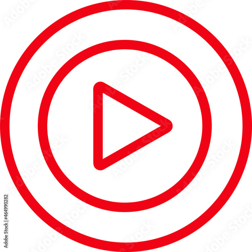Free Download button video player icon sign design - GFXLoad