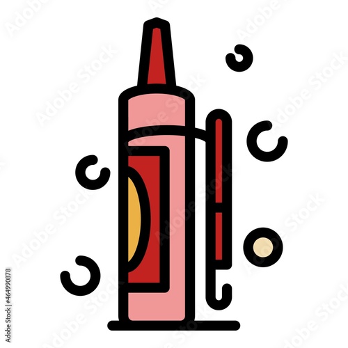 Polyurethane foam icon. Outline polyurethane foam vector icon color flat isolated