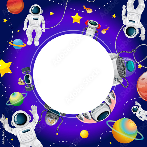 A banner outer space scence background