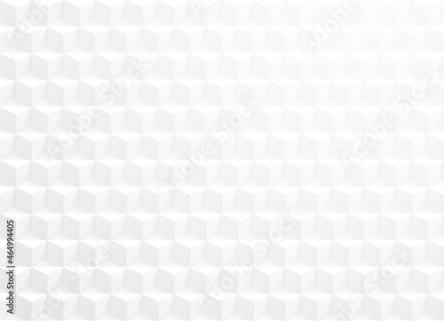 Abstract pattern, white background 3d geometry shapes, vector illustration 10EPS