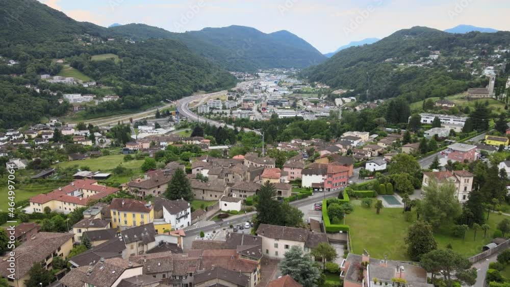 Drone view at the highway at Lugano on the italian part of Switzerland
Drone view at the highway at Lugano on the italian part of Switzerland