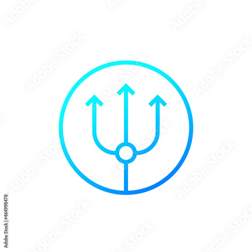 trident vector icon