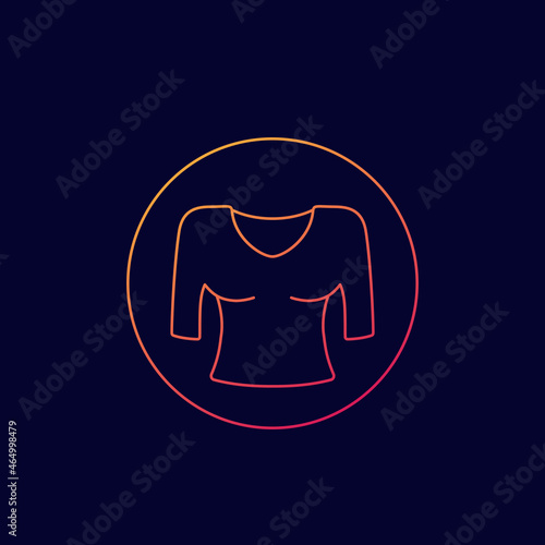 blouse icon, linear