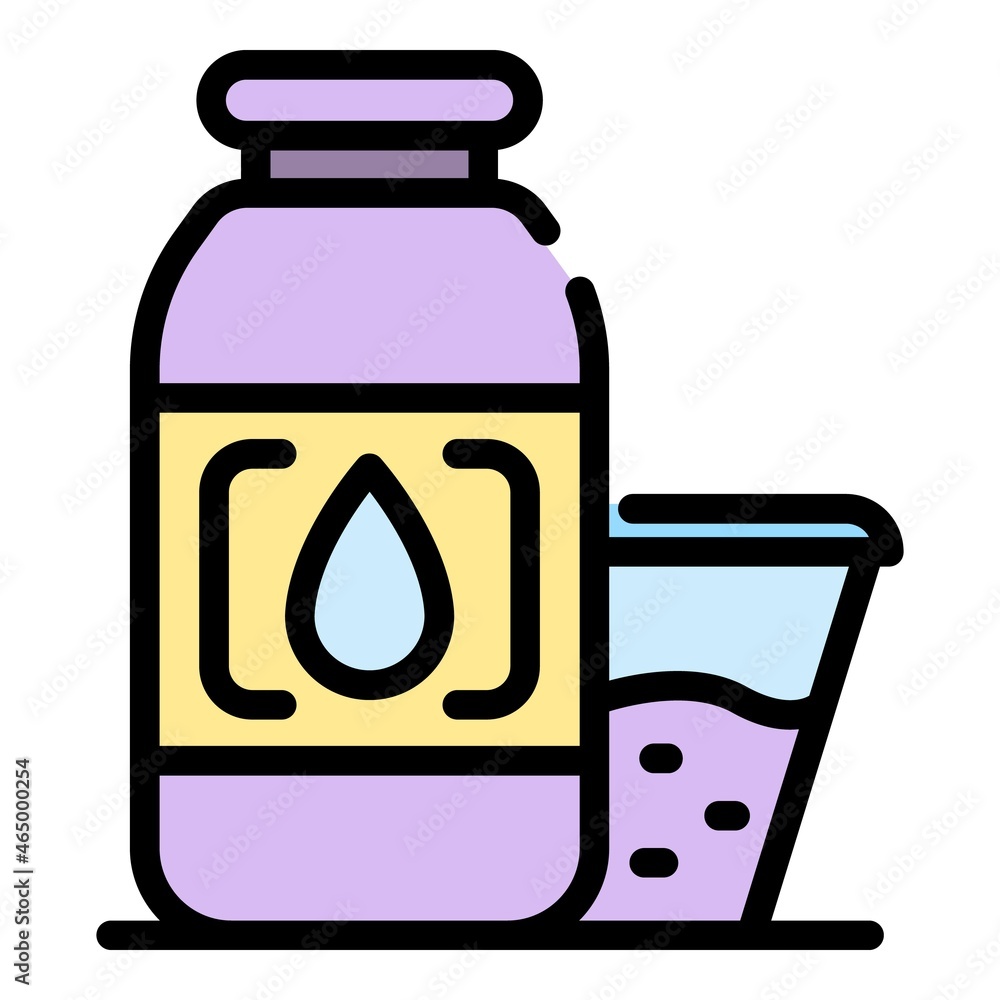 Aromatic oil for sauna icon. Outline of aromatic oil for sauna vector icon thin line color flat isolated Aromatic oil for sauna icon. Outline of aromatic oil for sauna vector icon thin line color flat isolated