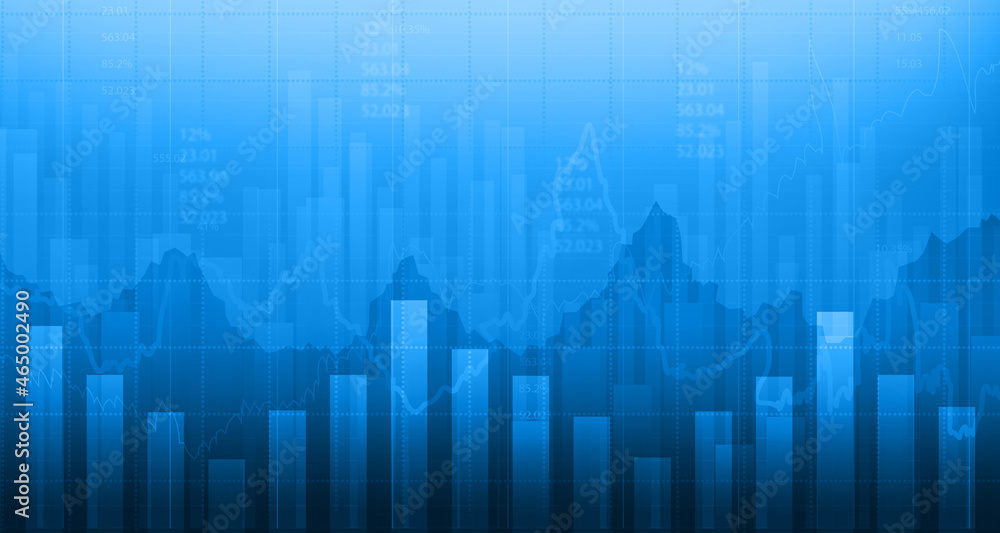 stock market graph chart. 3d illustration. stock market graph chart. 3d illustration.