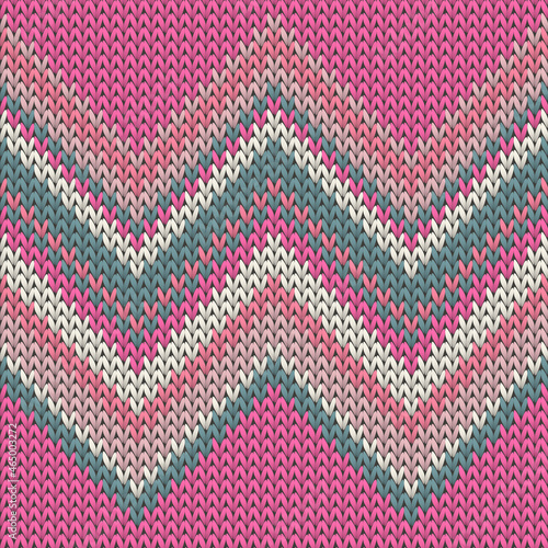 Close up zig zal lines christmas knit geometric