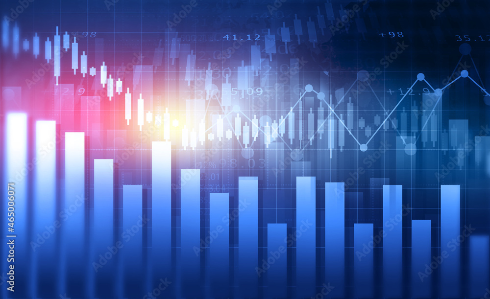 stock market graph chart. Financial investment graph concept. 3d illustration. stock market graph chart. Financial investment graph concept. 3d illustration.