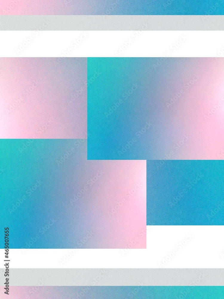 Fototapeta premium 3d abstract geometric colourful pastel gradient pink purple green soft colour transition background texture