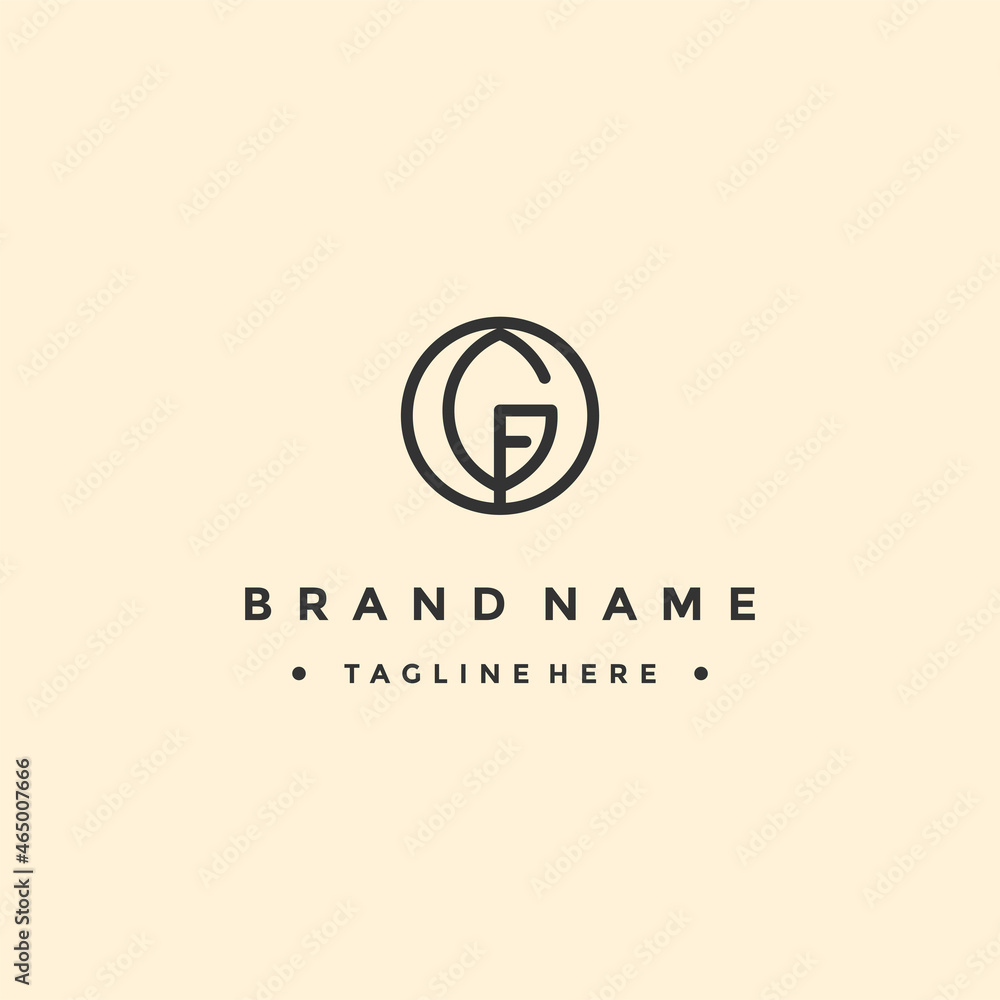 Letter FG Abstract logo vector design template Letter FG Abstract logo vector design template