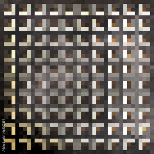 Geometric pattern. Abstract background. Prison pattern. Mosaic grid texture  dark background. Vector illustration.