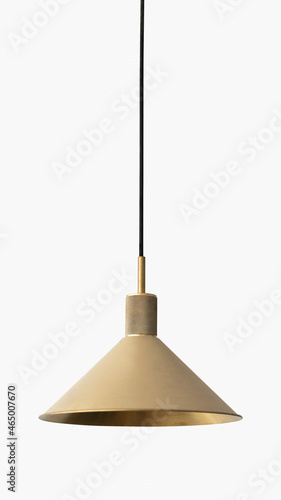 Brass pendant lamp light fixture photo
