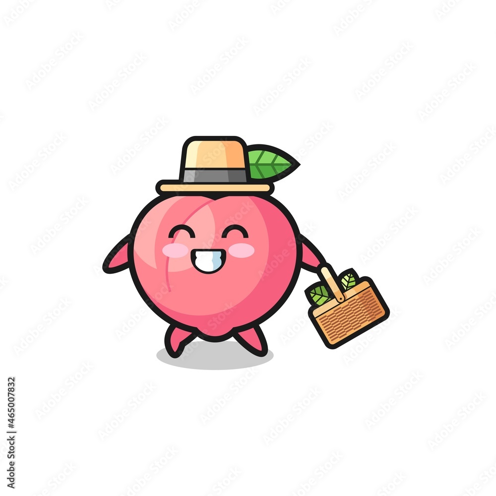 peach herbalist character searching a herbal peach herbalist character searching a herbal
