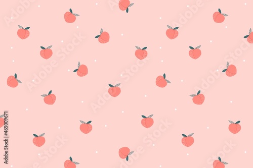 Peach background, cute desktop wallpaper