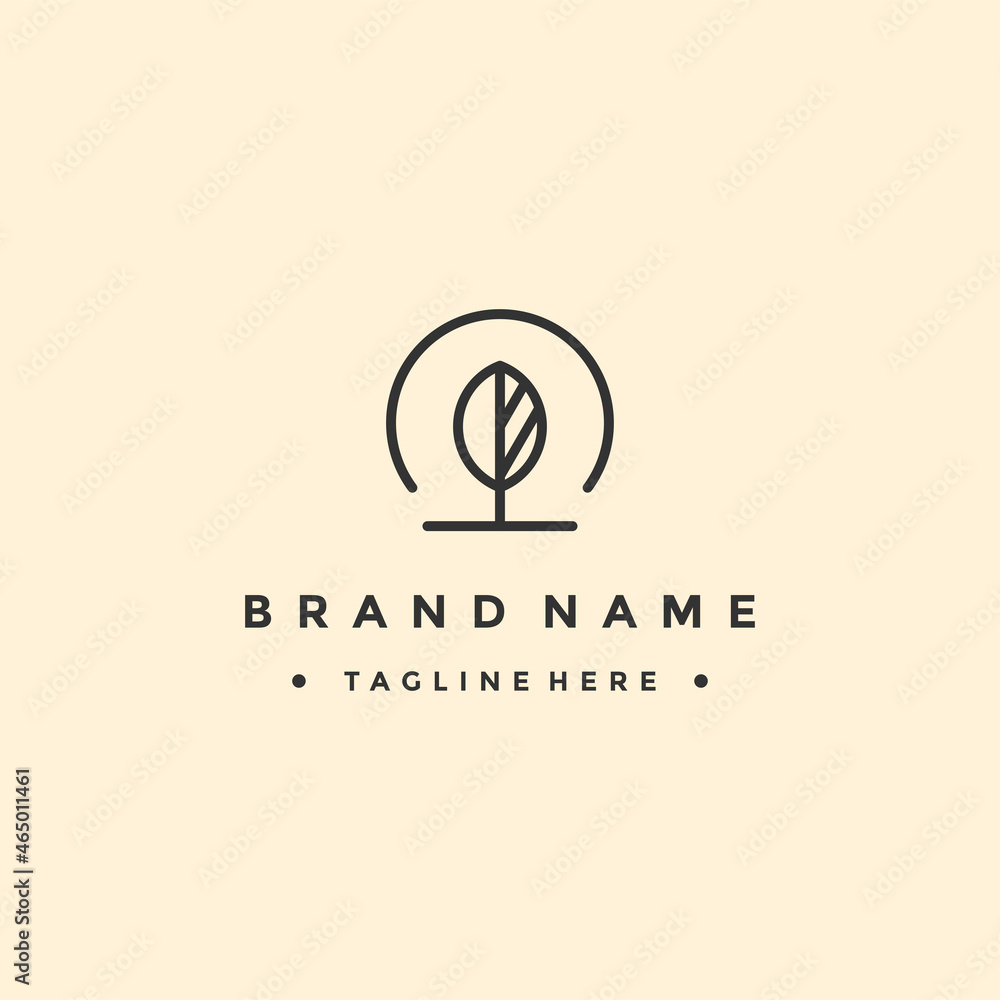 the concept of a monogram in the form of leaves. the concept of a monogram in the form of leaves.
