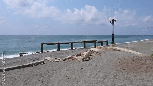 Nocera Terinese - Panoramica dei resti del lungomare photo