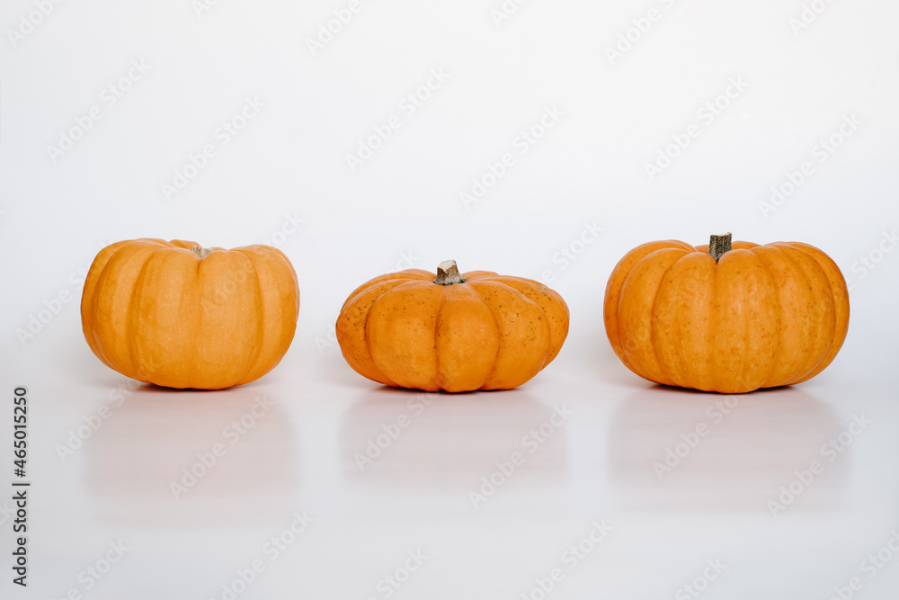 three small pumpkins three small pumpkins