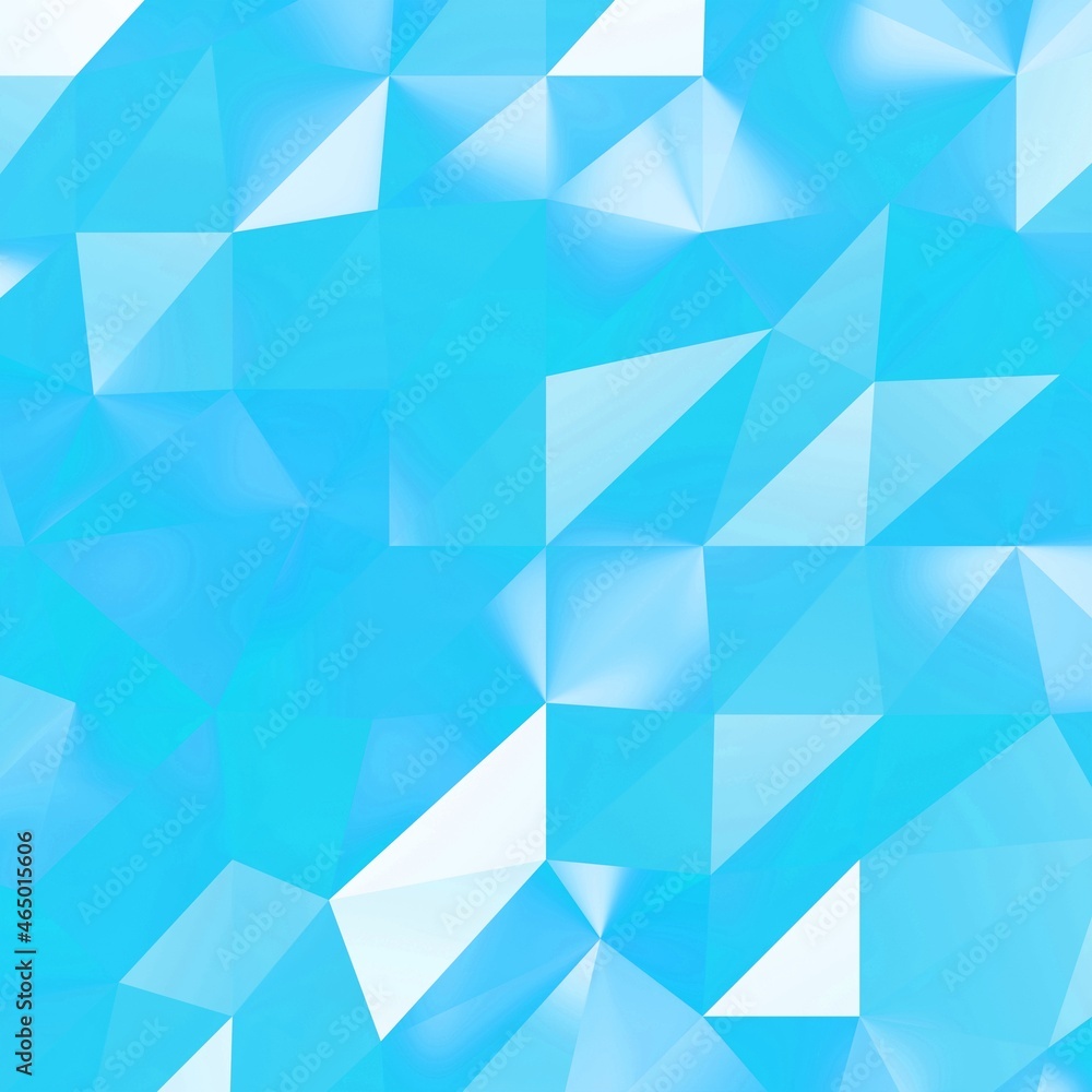 Fototapeta premium Blue polygon background 3d rendering, 3d illustration. Abstract triangle background. Blue background. Abstract blue polygon wallpaper.