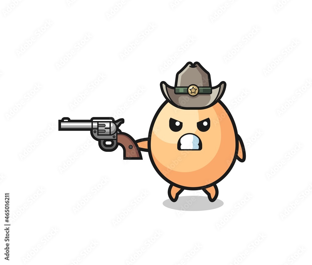 the egg cowboy shooting with a gun the egg cowboy shooting with a gun