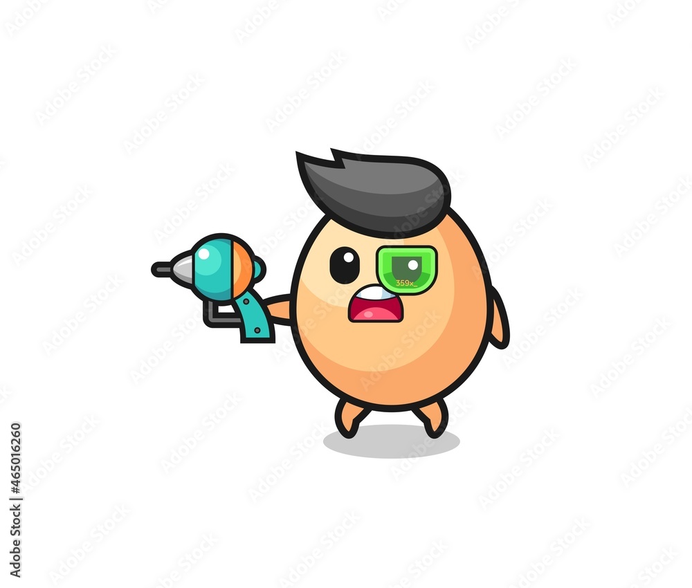 cute egg holding a future gun cute egg holding a future gun