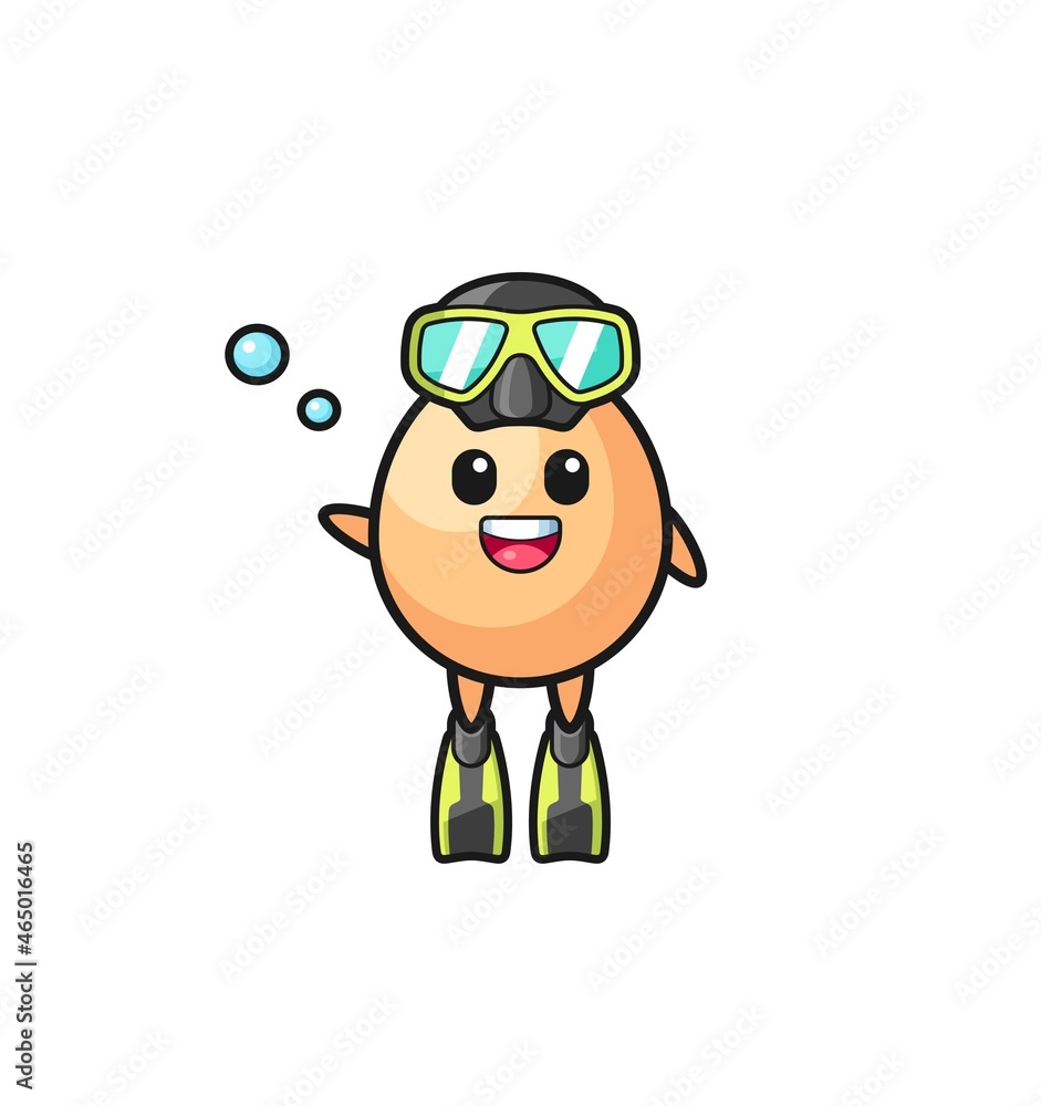 the egg diver cartoon character the egg diver cartoon character
