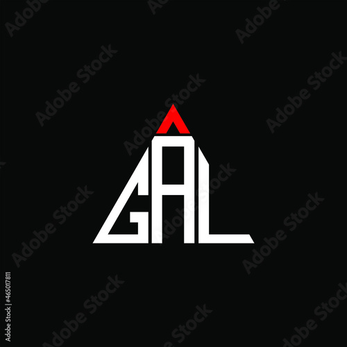 GAL letter logo creative design. GAL unique design
