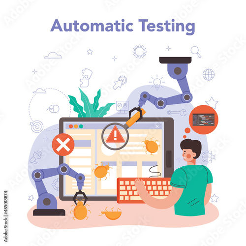 Software tester. Application or website code automatic testing.