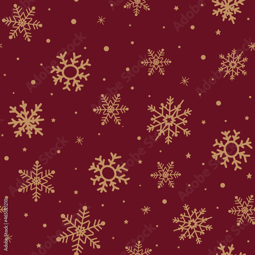 Wallpaper Mural Christmas seamless pattern with traditional ornament Torontodigital.ca