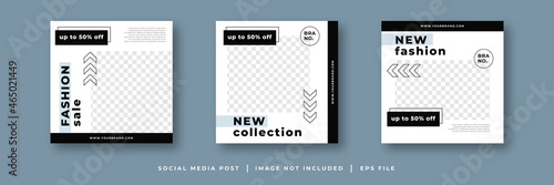 fashion sale social media post template