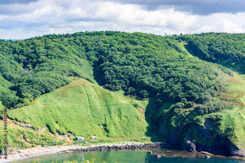 Obraz premium 北海道 東部 厚岸のあやめケ原からの展望 