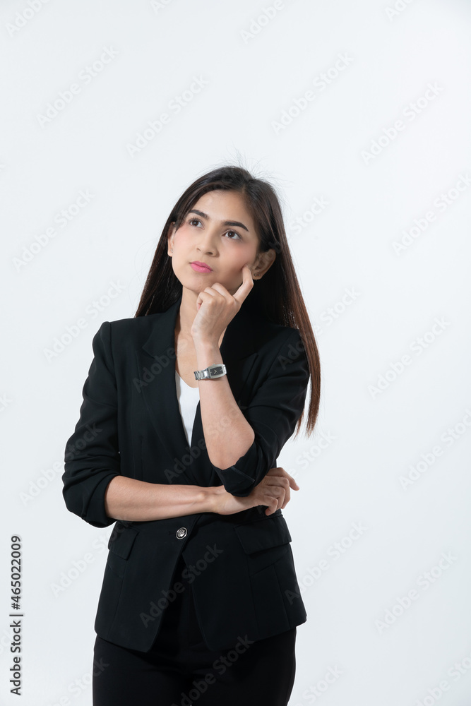 Happy Asian businesswomen Success and winning concept - happy team with raised up hands celebrating the breakthrough and achievements for working on white background Happy Asian businesswomen Success and winning concept - happy team with raised up hands celebrating the breakthrough and achievements for working on white background