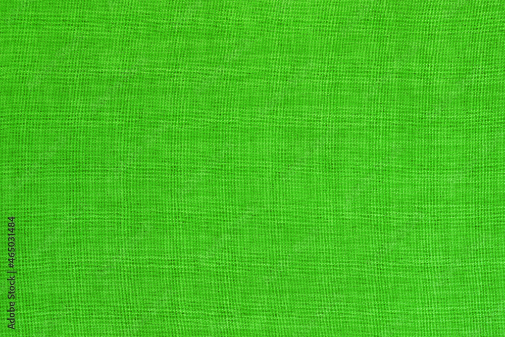 Fototapeta premium Light green linen fabric cloth texture background, seamless pattern of natural textile.